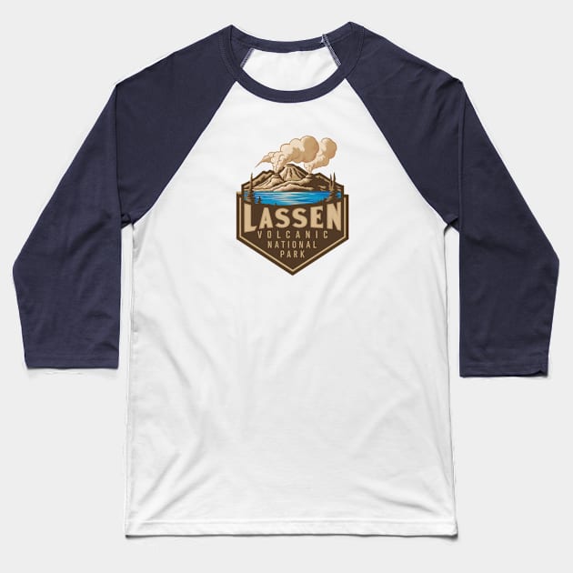 Lassen Volcanic National Park Lake Helen Baseball T-Shirt by Perspektiva